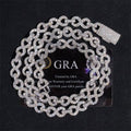 10MM Iced Out Diamond Infinity Link Chain 14K Gold