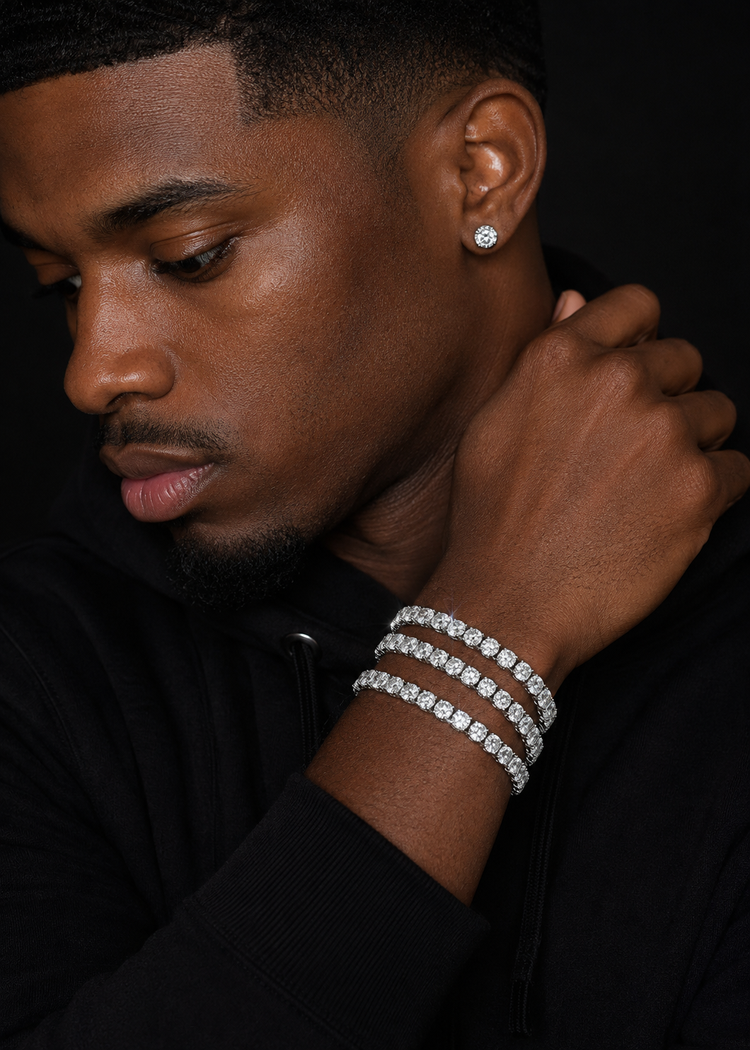 Oval Cut Moissanite Diamond Tennis Bracelet