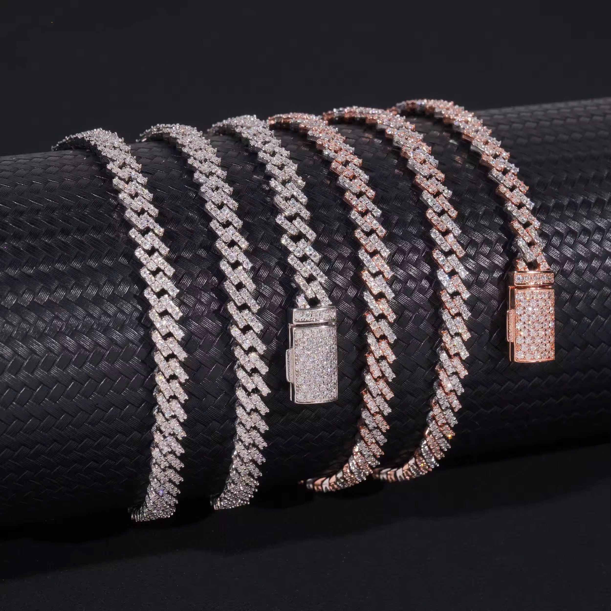 New Arrival 5MM VVS Moissanite Diamond Cuban Link Necklace Chain For Unisex