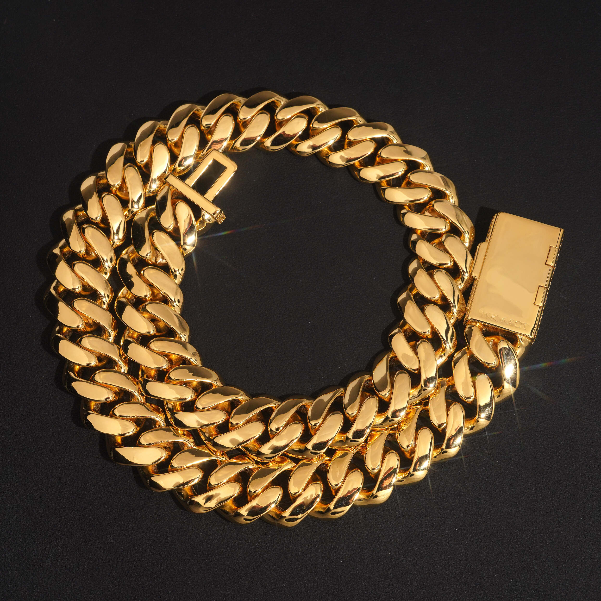 18MM Cuban Link Chain 10K Gold