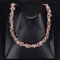 18MM Diamond Flower Infinity Link Chain 10K Gold