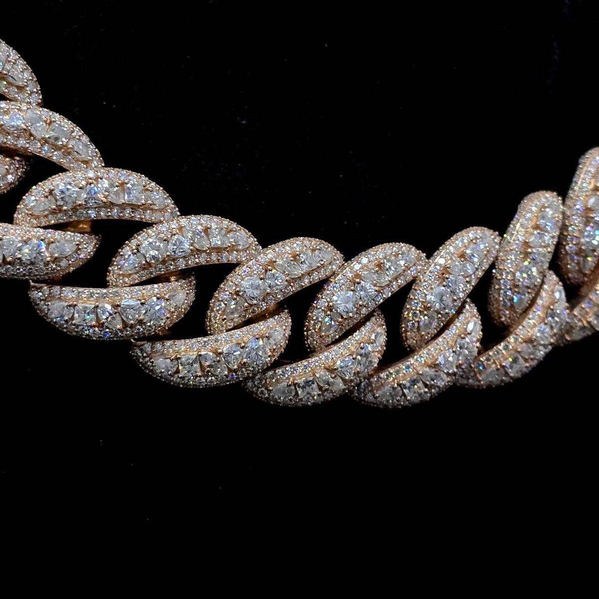 Custom Name Clasp Rose Gold 20MM Cuban Chain Necklace