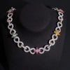 20MM Moissanite Flower Infinity Link Chain 14K Gold
