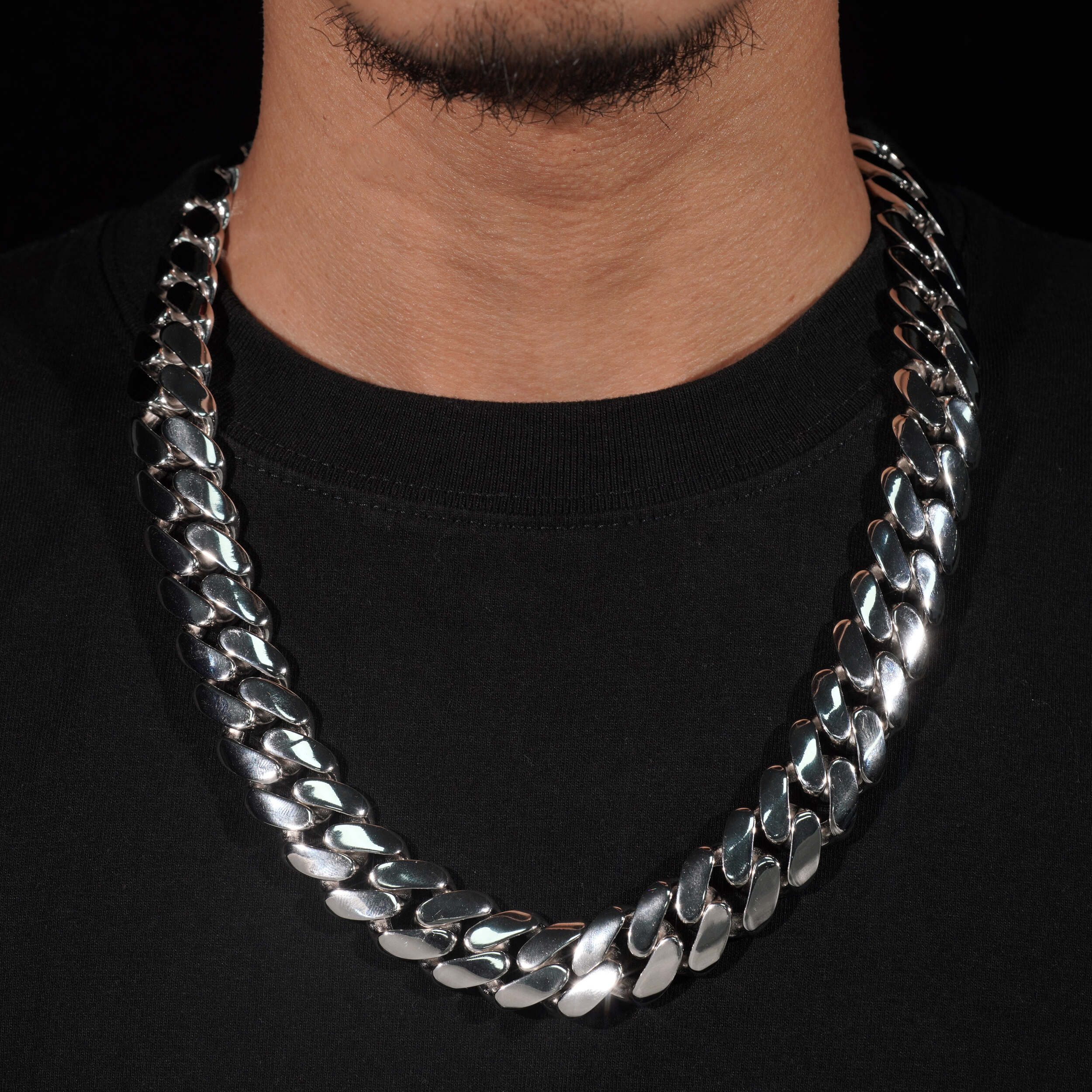 20MM Plain Cuban Link Chain 14K Gold