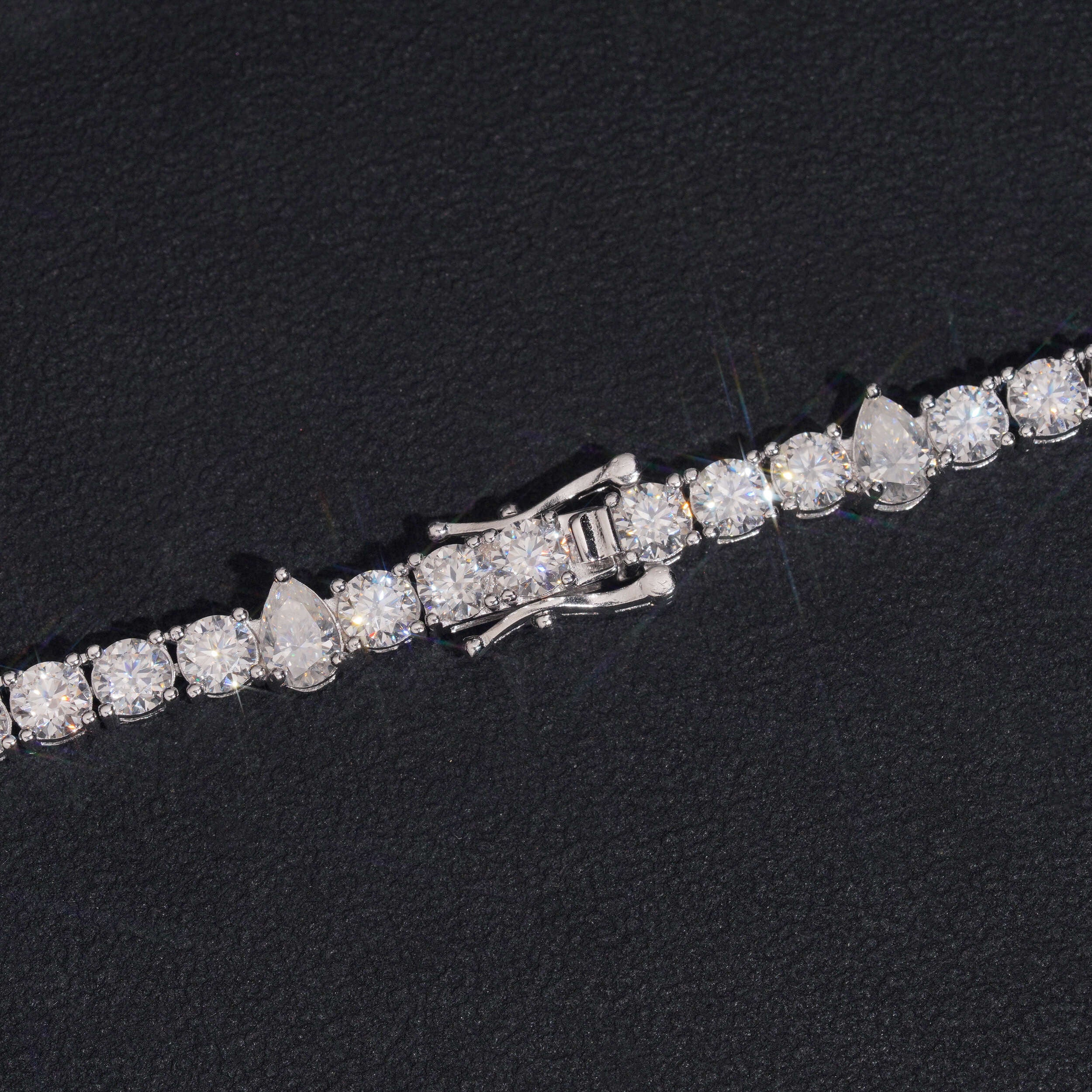 4MM Moissanite Diamond Tennis Bracelet Unisex