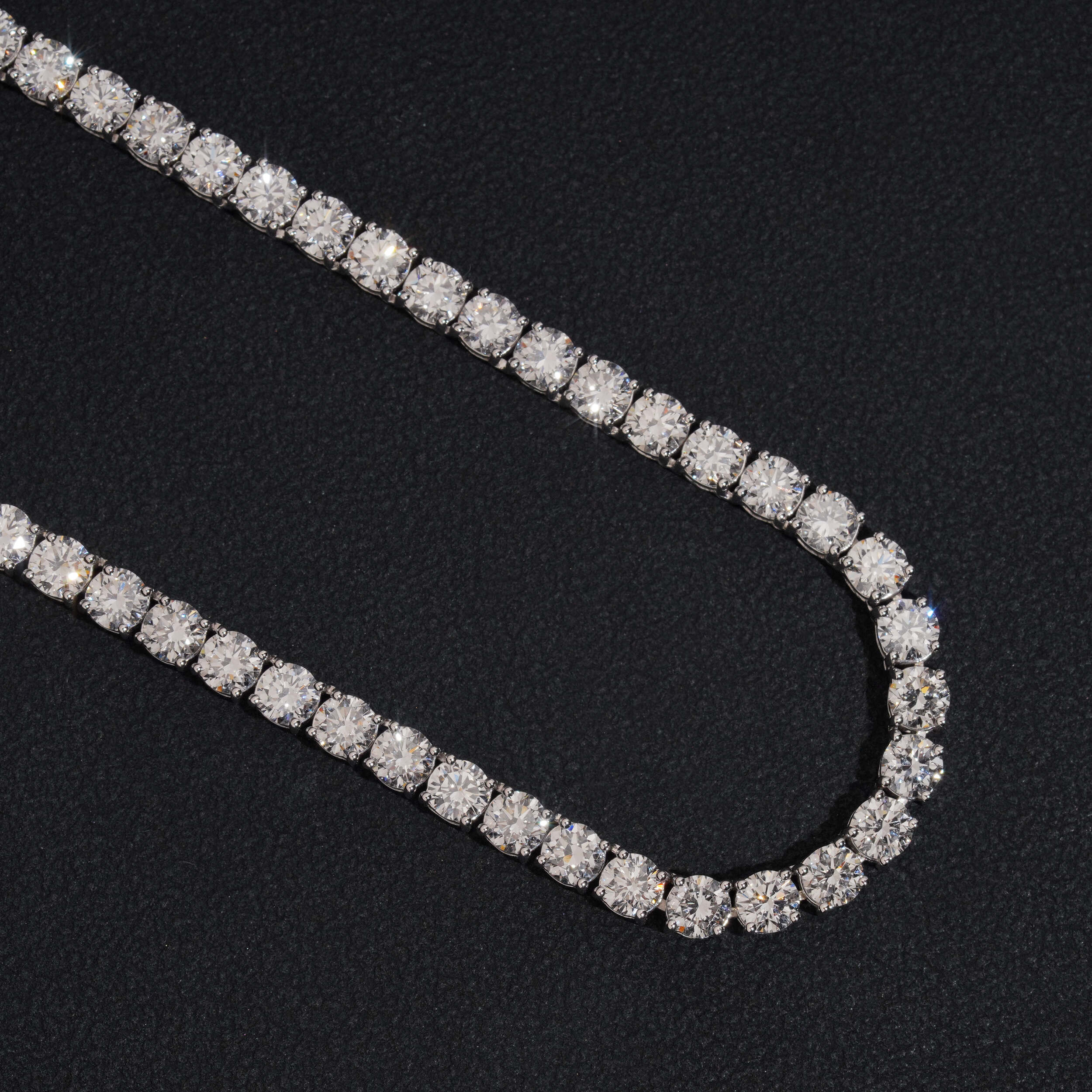 3.5MM Diamond Tennis Necklace 10K Gold