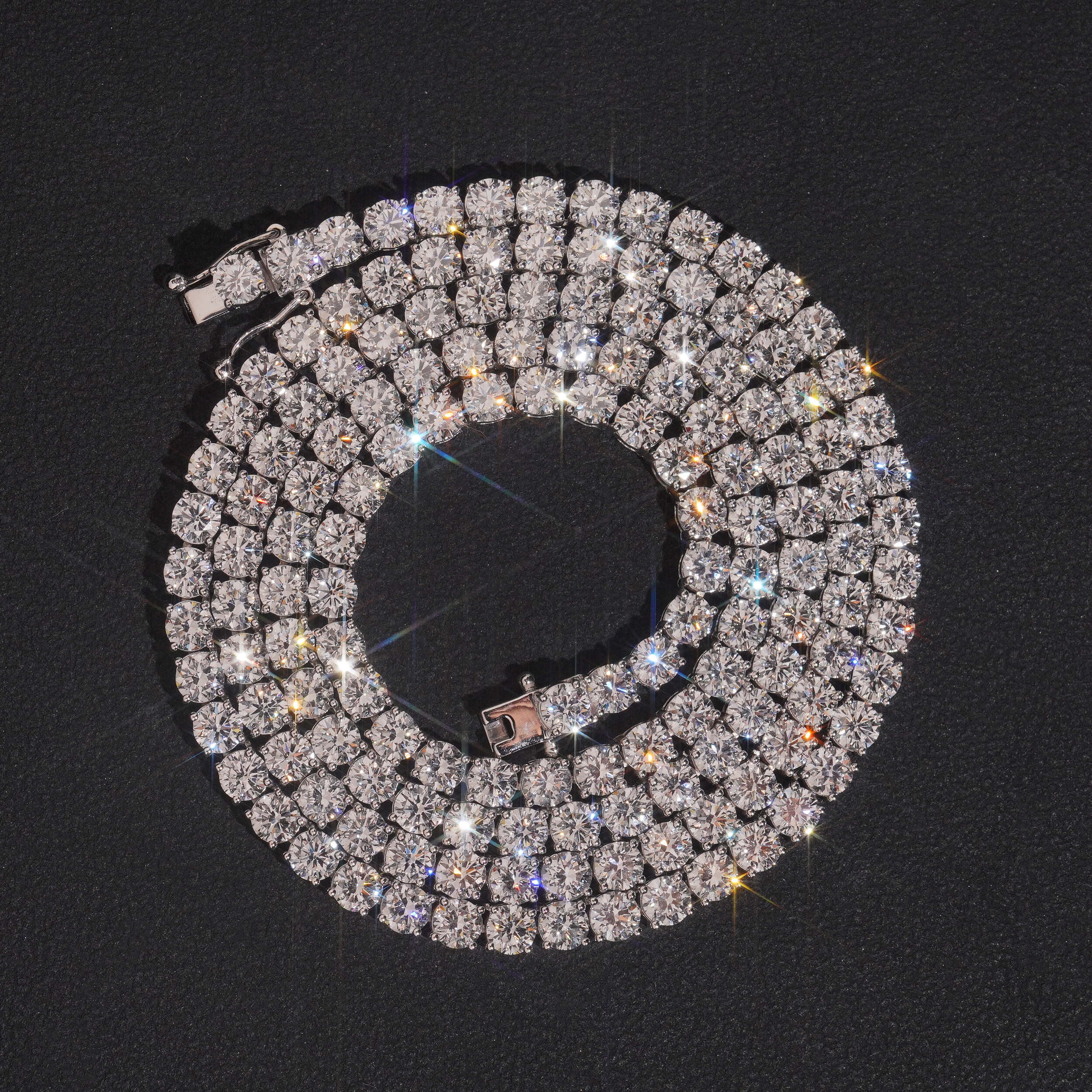 3.5MM Diamond Tennis Necklace 10K Gold