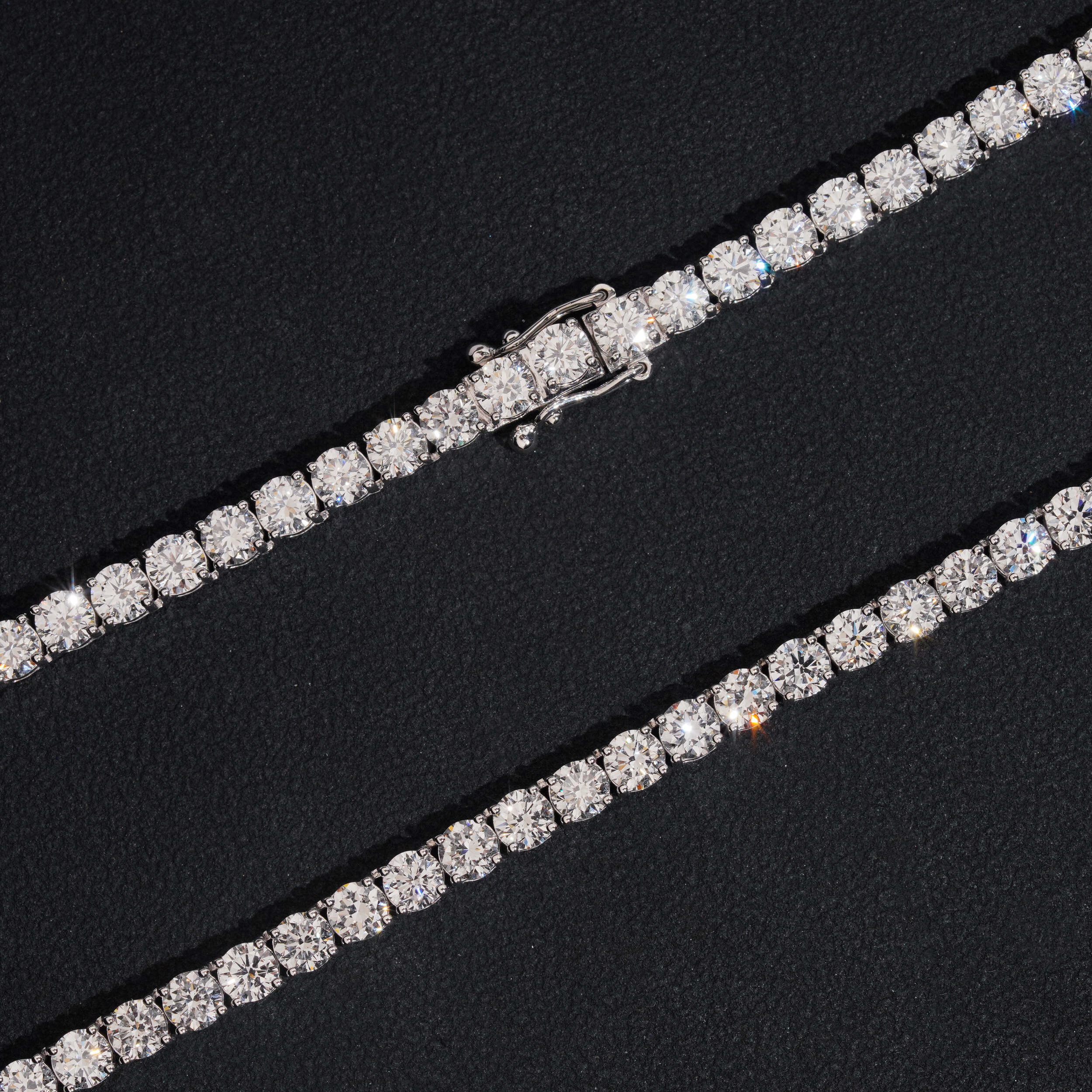3.5MM Diamond Tennis Necklace 10K Gold