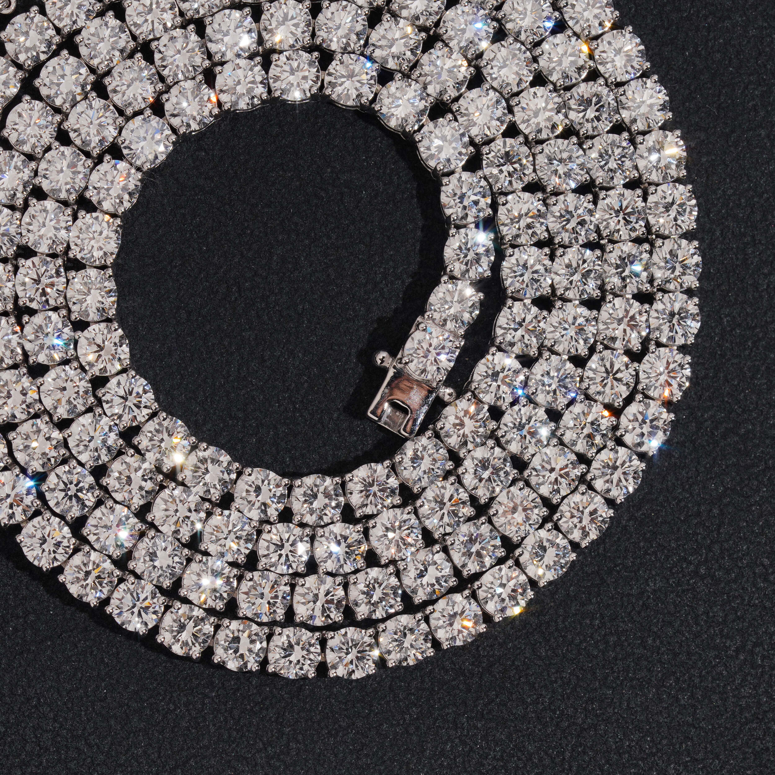 3.5MM Diamond Tennis Necklace 10K Gold