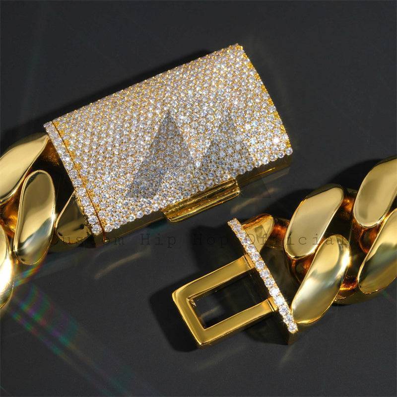 30MM Cuban Link Chain 14K Yellow Gold