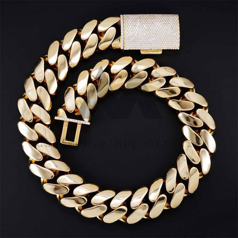 30MM Cuban Link Chain 14K Yellow Gold