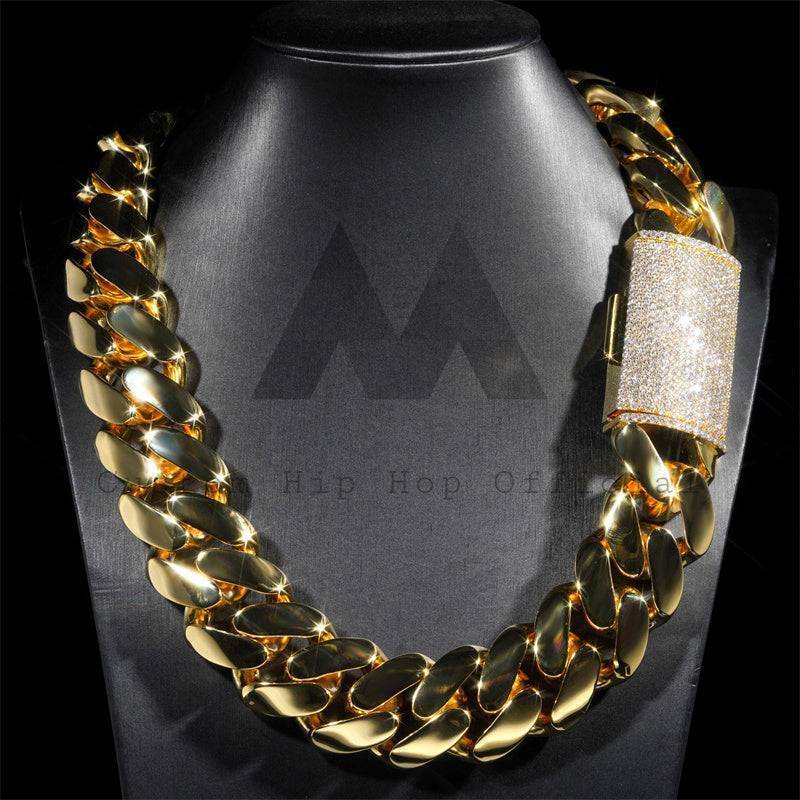 30MM Cuban Link Chain 14K Yellow Gold