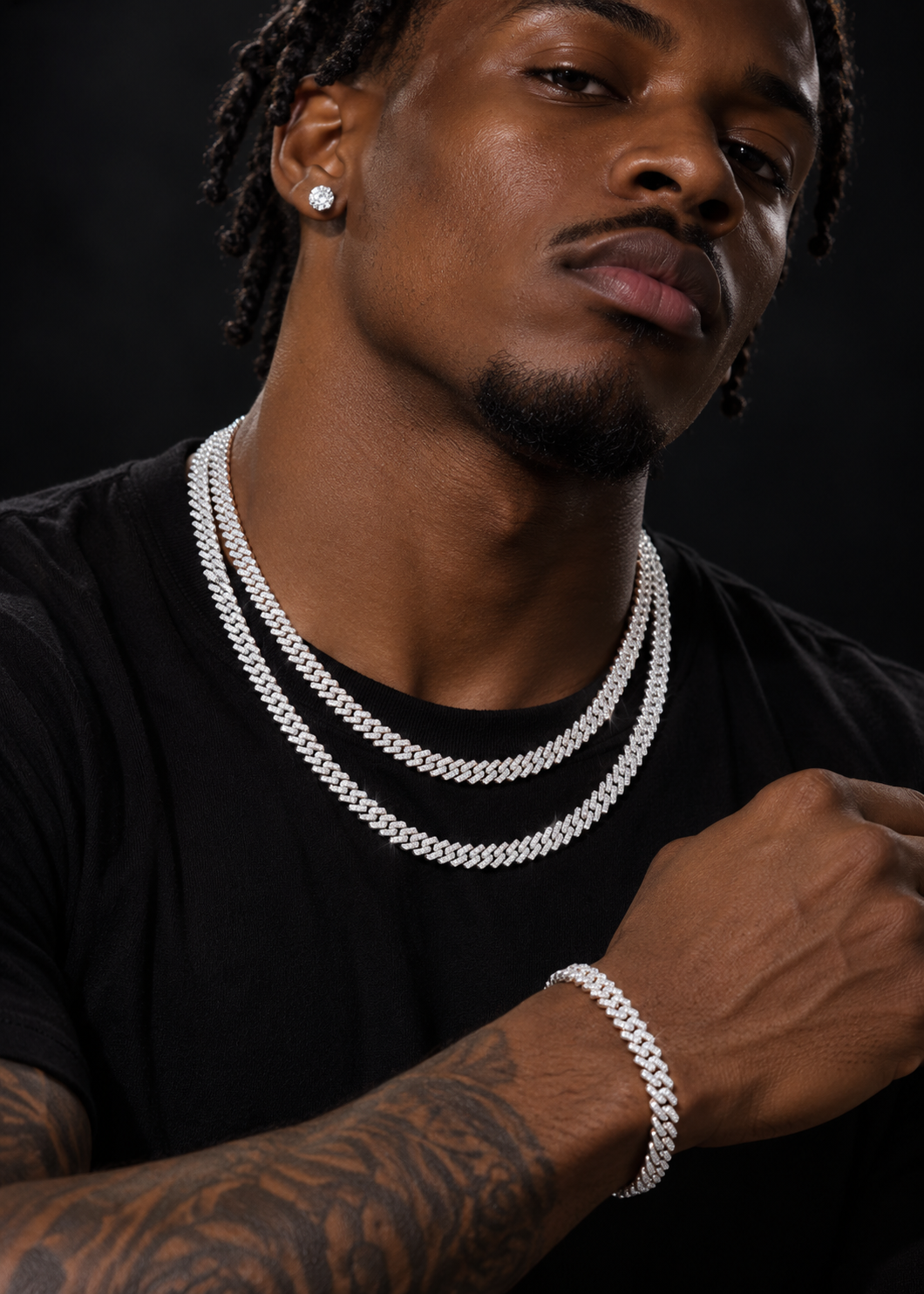 New Arrival 5MM VVS Moissanite Diamond Cuban Link Necklace Chain For Unisex