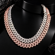 15mm Iced Out Moissanite Miami Cuban Link Chain 10K Gold