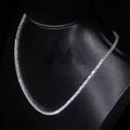 3mm lab grown diamond tennis necklace in 10K gold