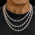 3MM Moissanite Tennis Chain 10K Gold
