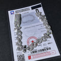 925 Sterling Silver Lab Grown Diamond Infinity Bracelet 13MM