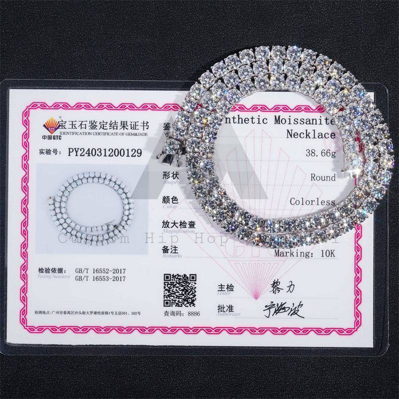 5MM Diamond Tennis Necklace 10K Gold