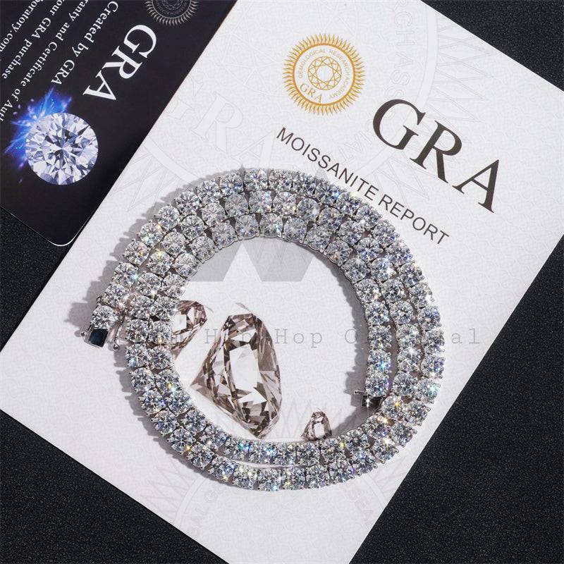 5MM Diamond Tennis Necklace 10K Gold