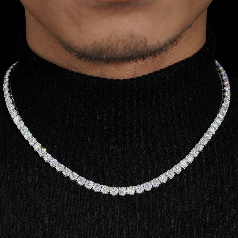 5MM Diamond Tennis Necklace 10K Gold