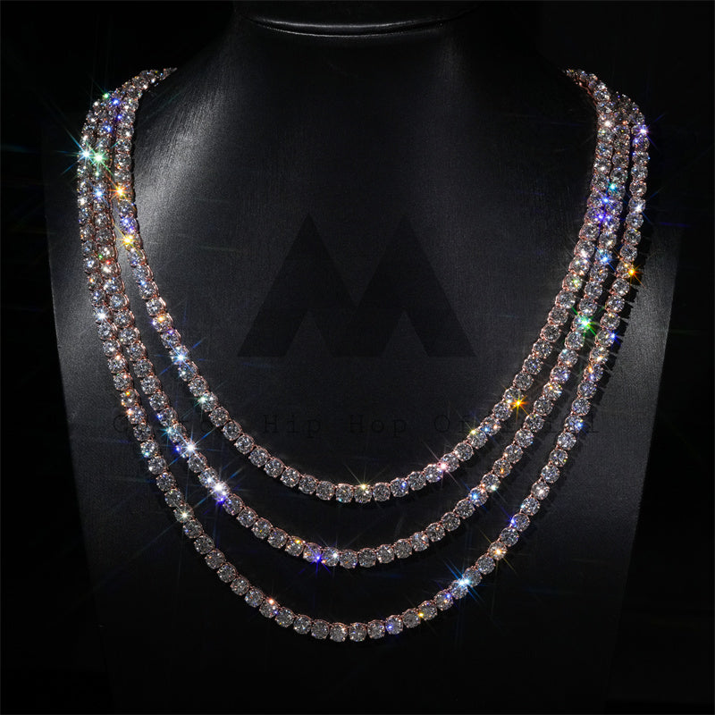 5MM Diamond Tennis Necklace 14K Gold