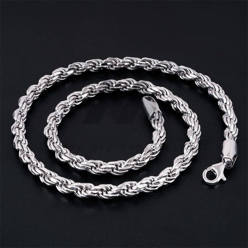 6MM Rope Chain Necklace 10K Gold