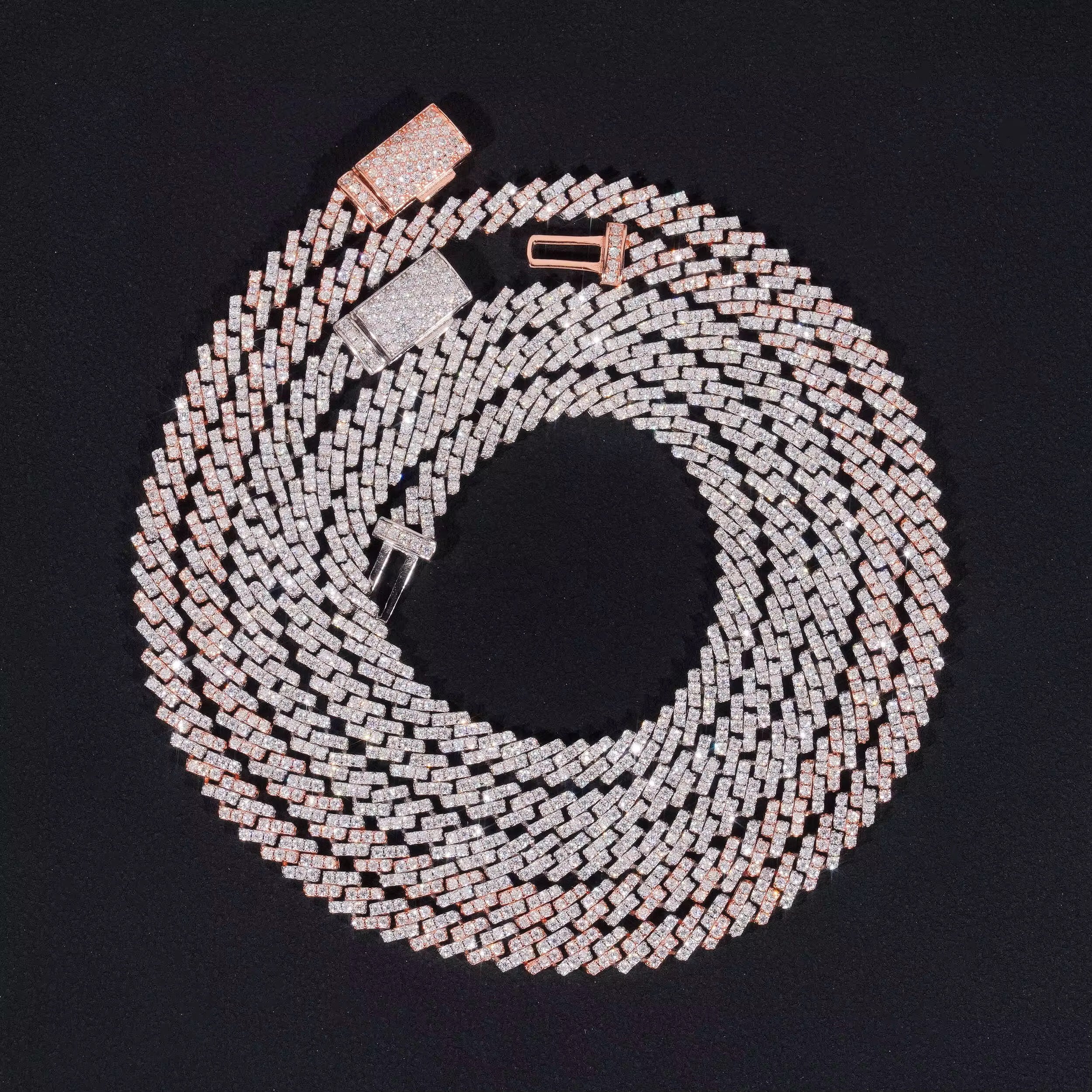 New Arrival 5MM VVS Moissanite Diamond Cuban Link Necklace Chain For Unisex