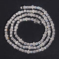 4MM Round Mix Pear Cut Moissanite Diamond Tennis Necklace