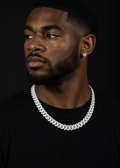 Men's 13mm Iced Out Moissanite Cuban Chain | Hip Hop Jewelry Necklace