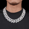 25mm Moissanite Miami Cuban Link Chain 14K Gold
