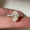 18K Yellow Gold 3 Carat Lab Grown Diamond Ring with IGI