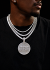 Custom Baguette Moissanite Diamond Hip Hop Pendant Name Jewelry