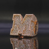 Rose Gold VVS Lab Grown Diamond Custom Initial Men Ring