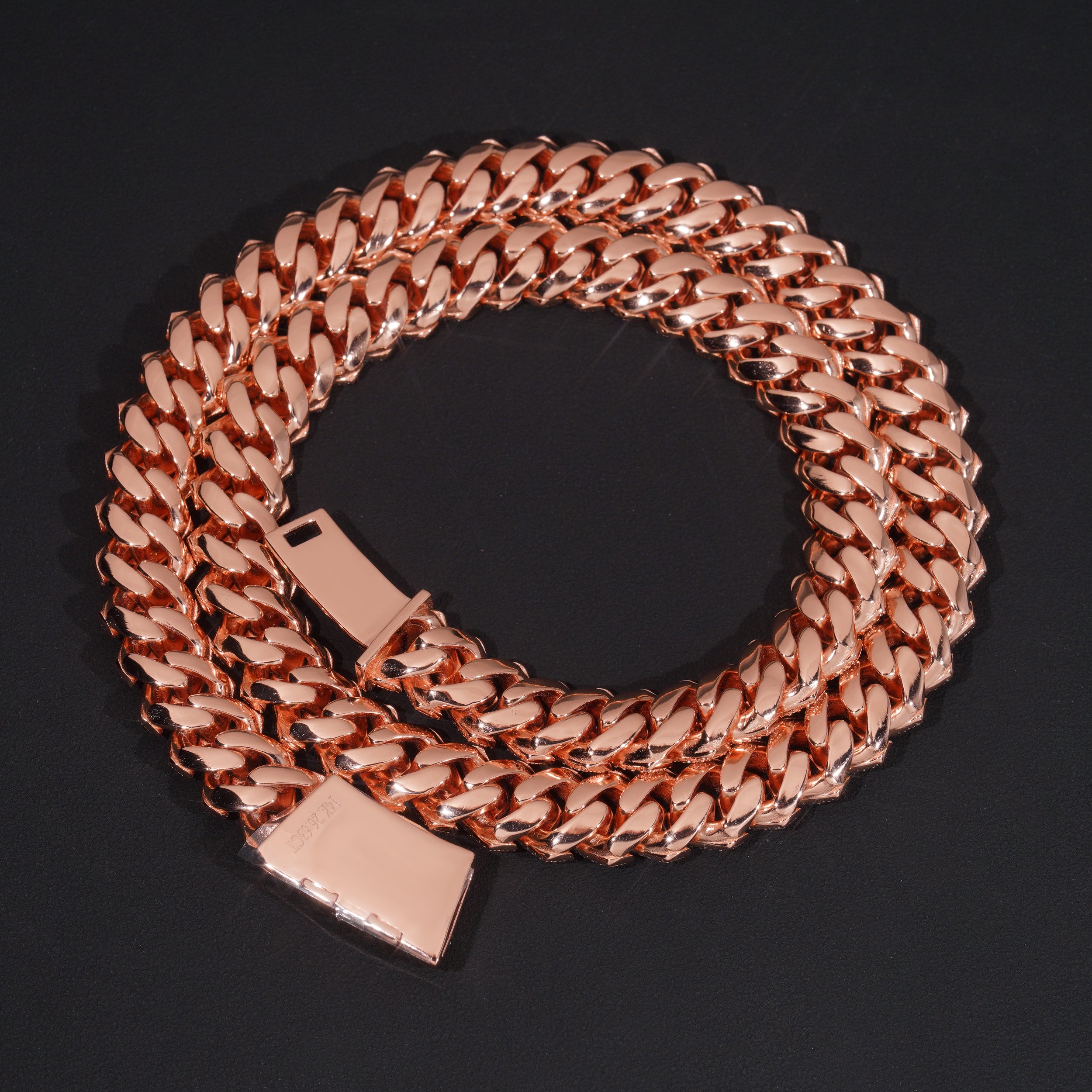 New arrival Curve Lock Iced Out VVS Moissanite Diamond Cuban Link Necklace Chain 15MM