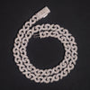 10MM Custom Name Clasp Infinity Link Chain Men Necklace Jewelry VVS Moissanite