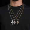 Chrome Heart Style Cross Pendant 1.5inch Moissanite Diamond