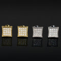 925 Silver Moissanite Diamond Kite Stud Earrings for Hip Hop Style