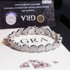 Iced Out Moissanite 10MM Silver Hip Hop Bracelet 925 Sterling hip hop jewelry0