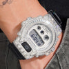 Iced Out G Shock DW6900 Moissanite Watch For Men