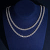 VVS Moissanite Diamond Cuban Chain Brass 6MM
