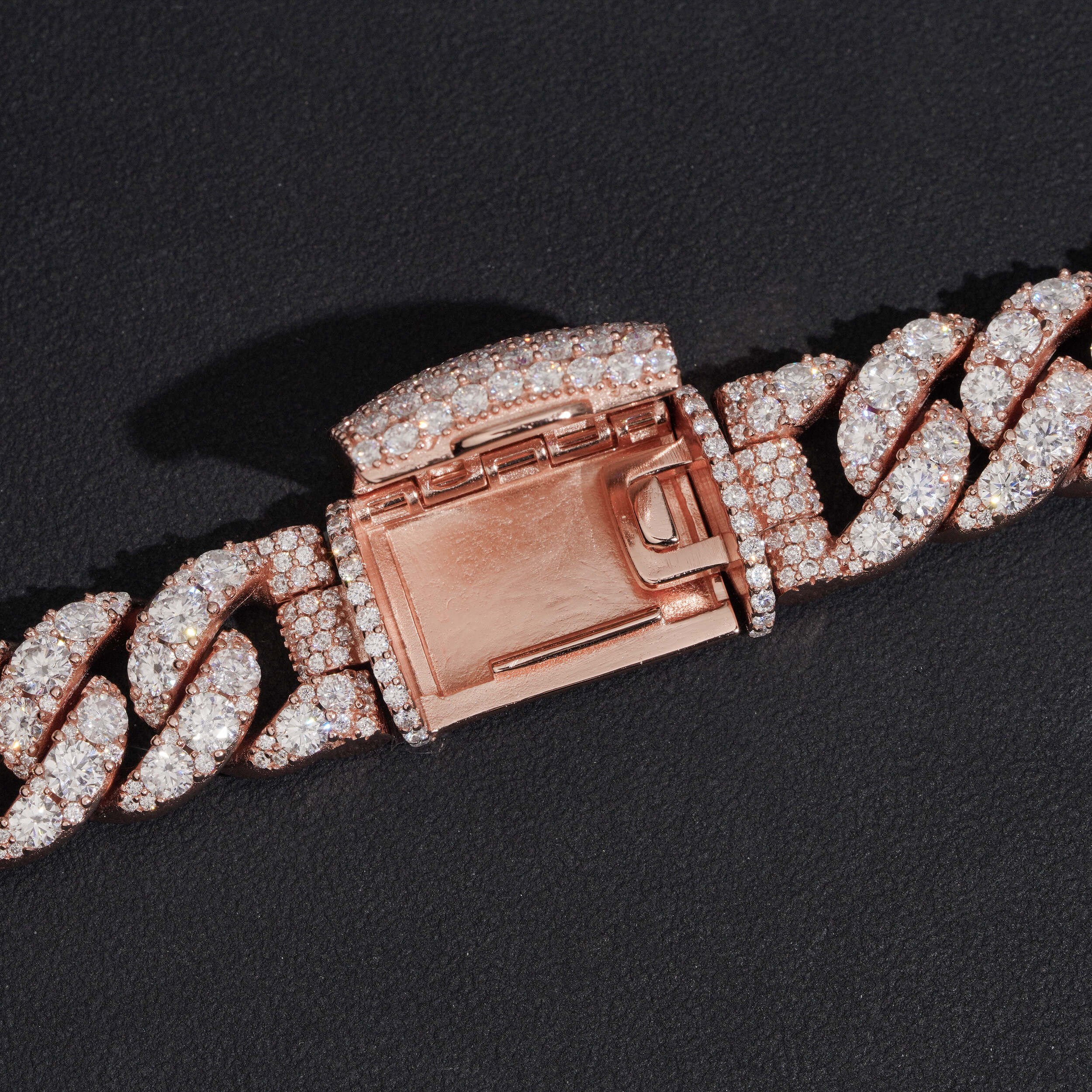 15MM Big Carat Cuban Chain Link Moissanite Diamond Necklace