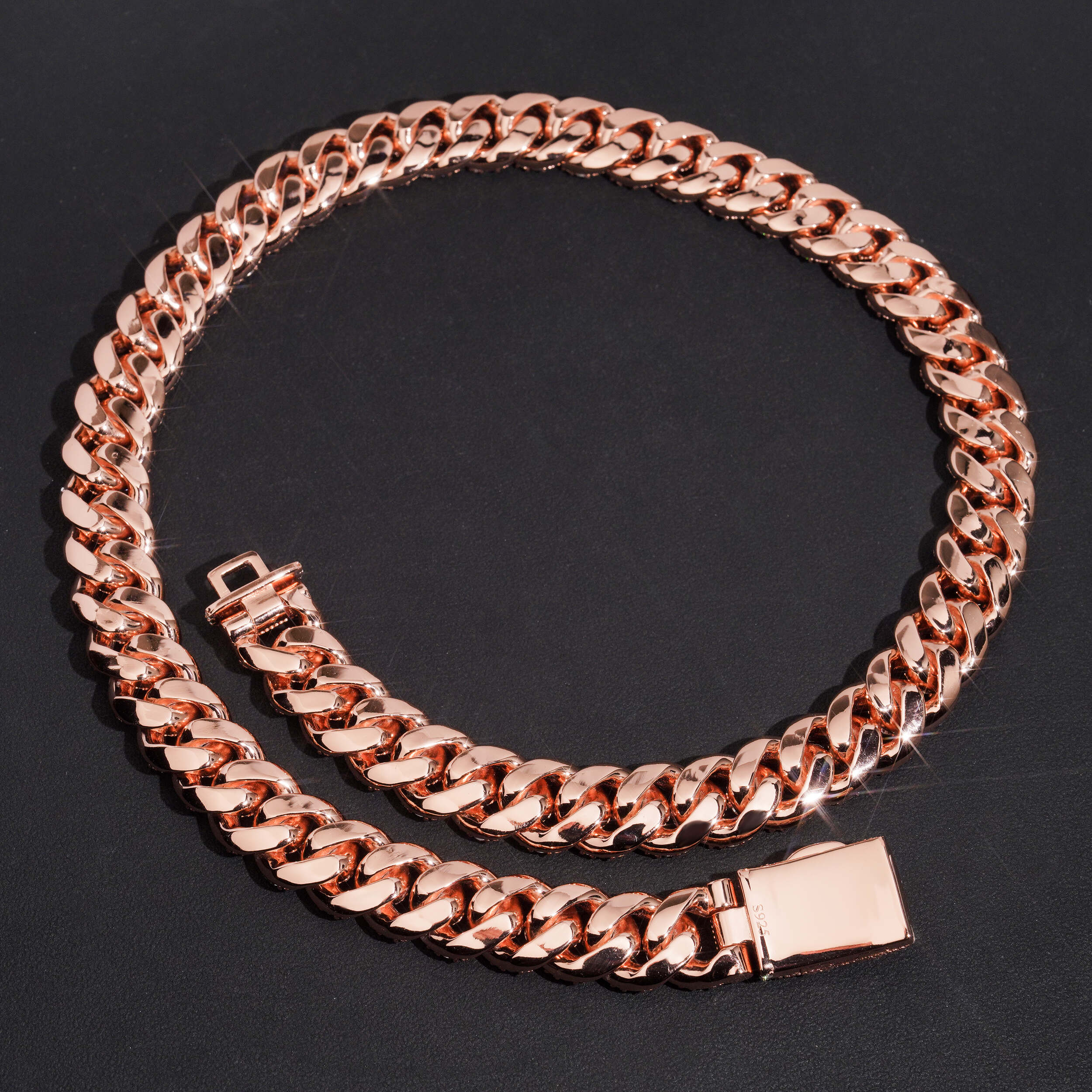 15MM Big Carat Cuban Chain Link Moissanite Diamond Necklace