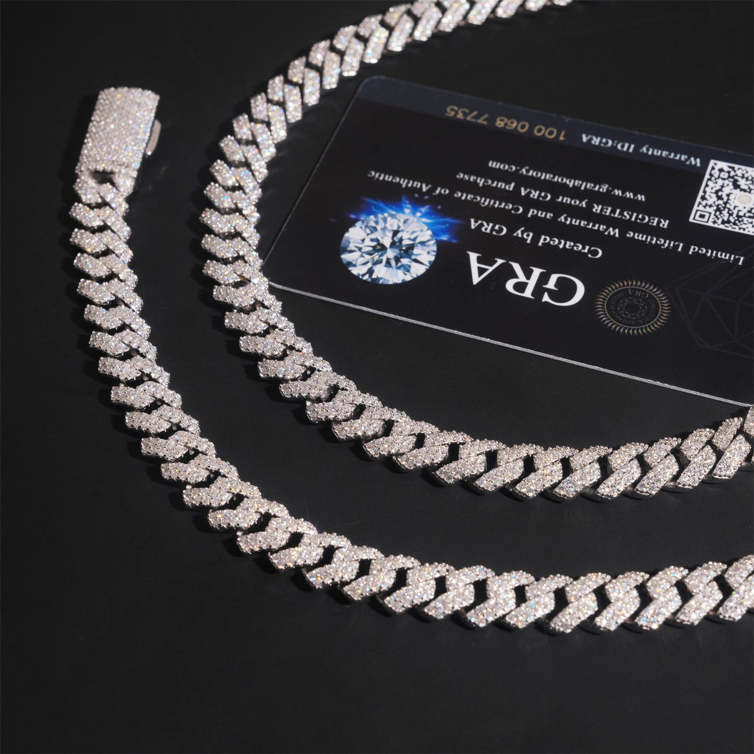 VVS Moissanite Diamond Cuban Chain Brass 10MM