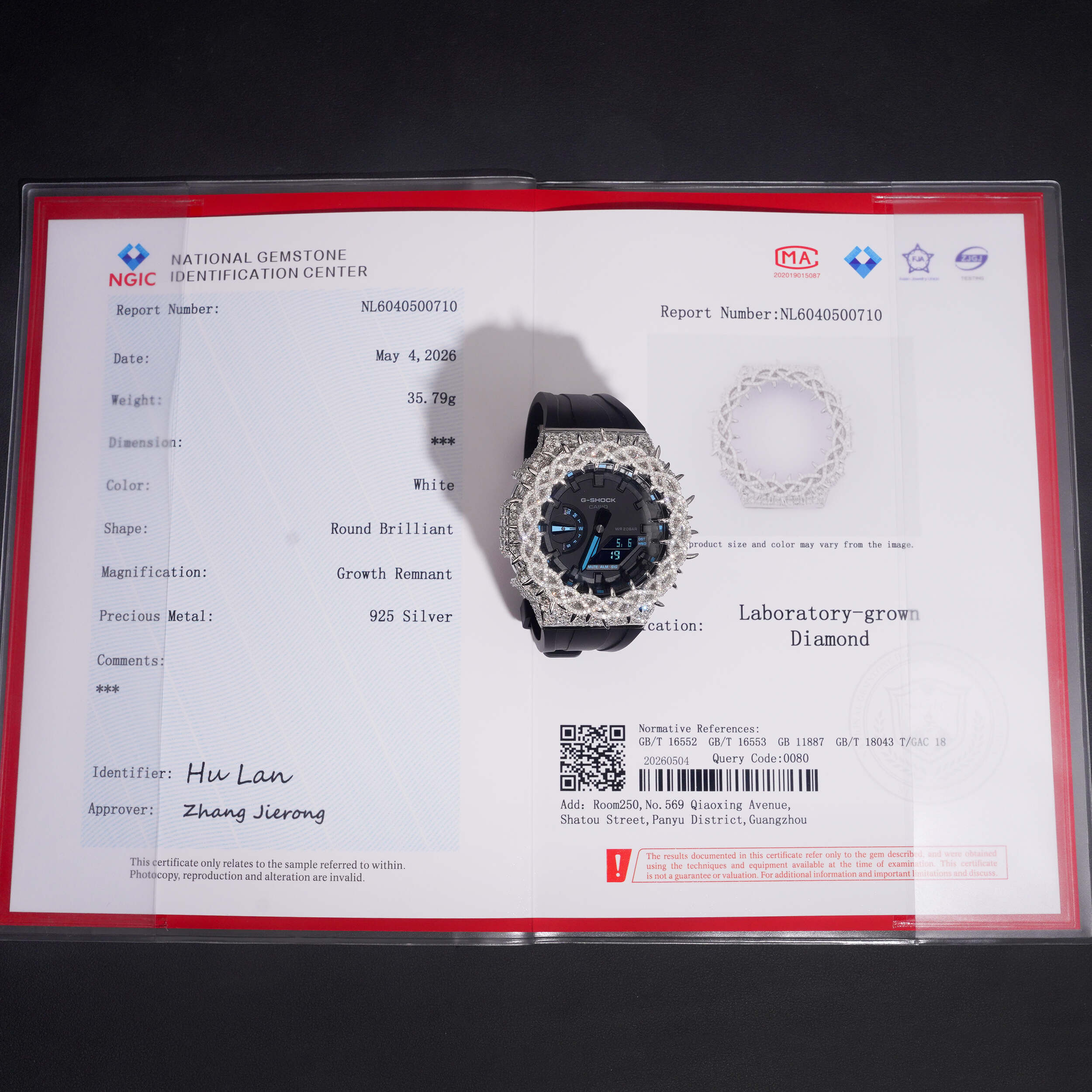 Custom Made VVS Lab Grown Diamond G Shock Watch Iced Out