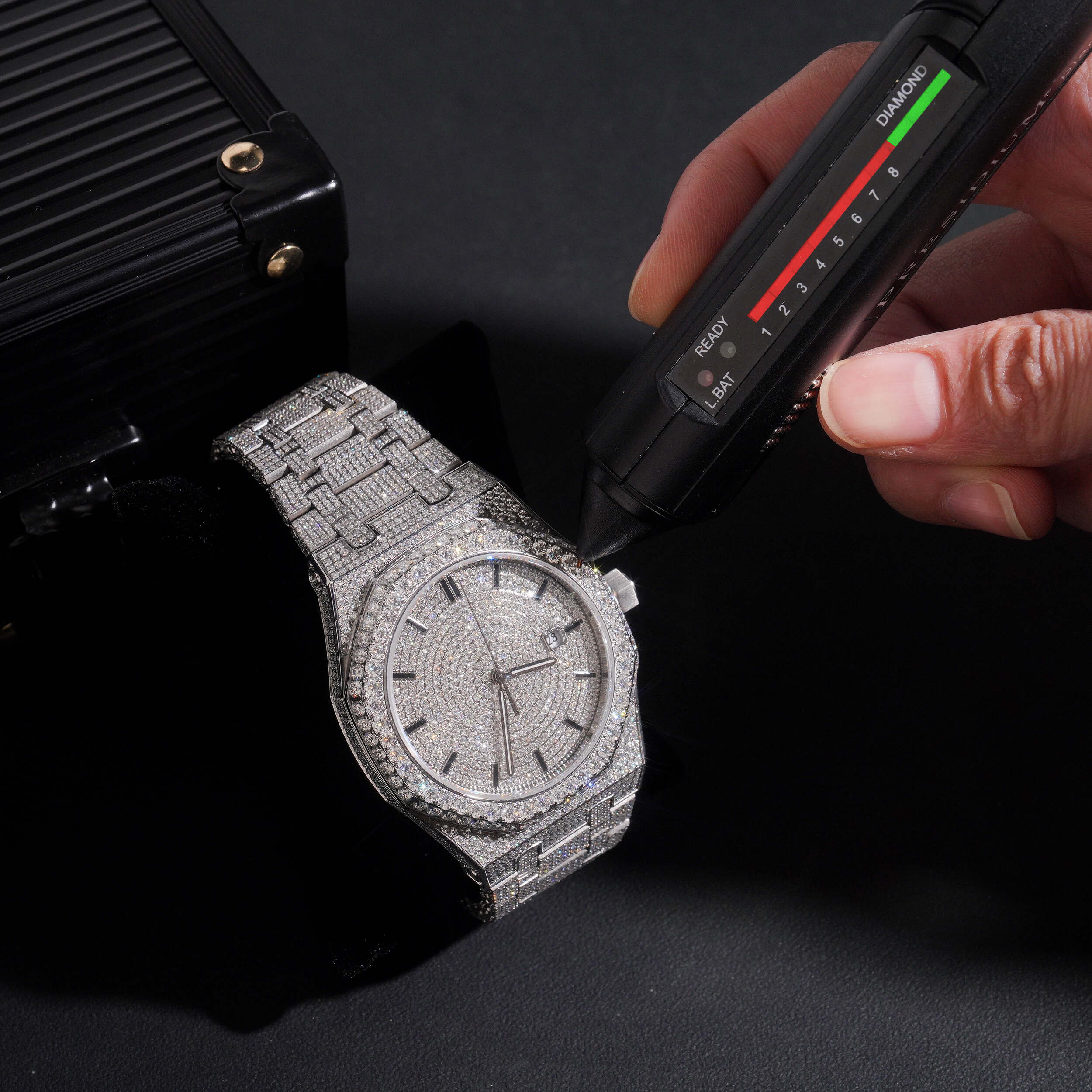 Moissanite Diamond Iced Out Buss Down Watch For Men