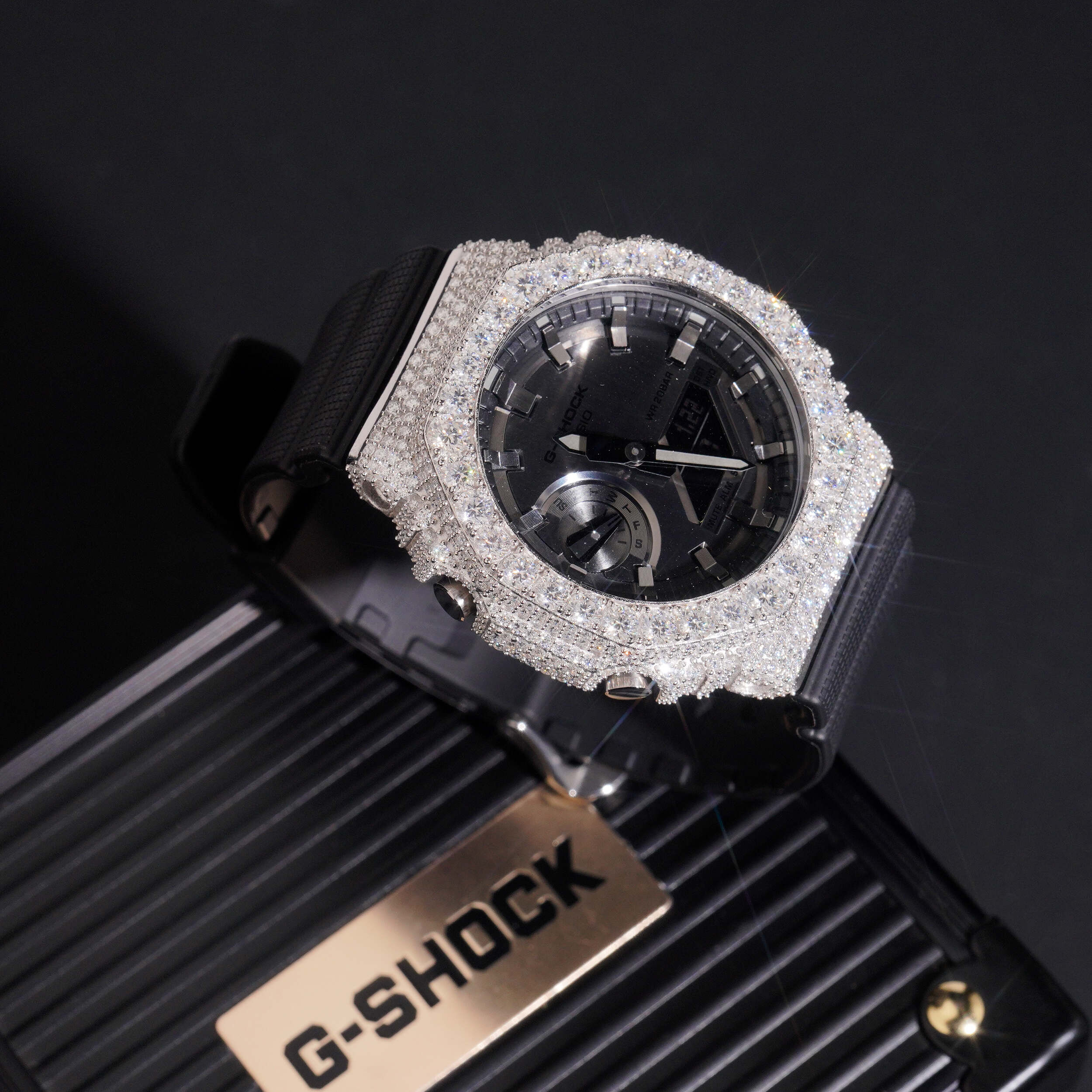 Iced Out Moissanite Diamond G Shock Watch GA2100
