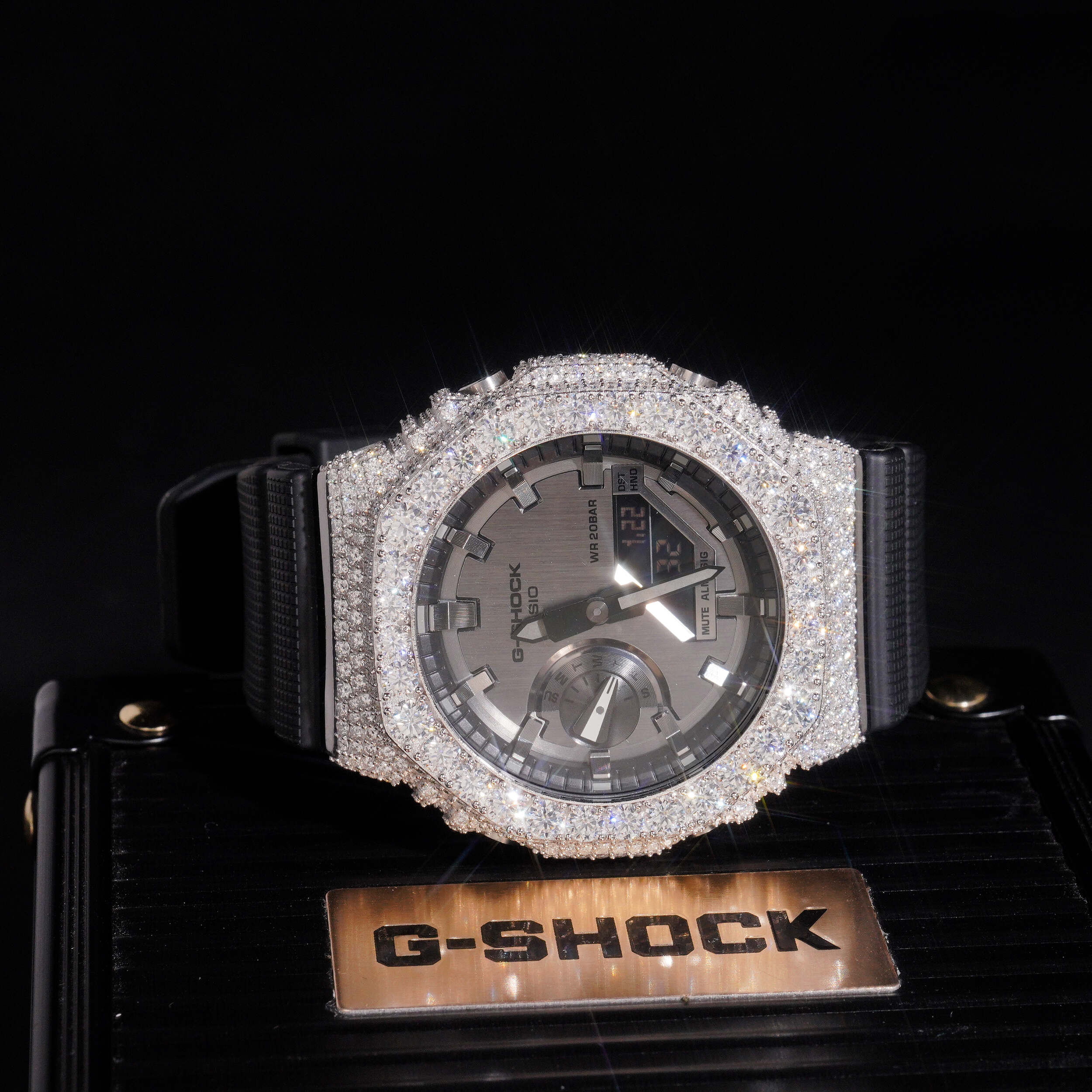 Iced Out Moissanite Diamond G Shock Watch GA2100