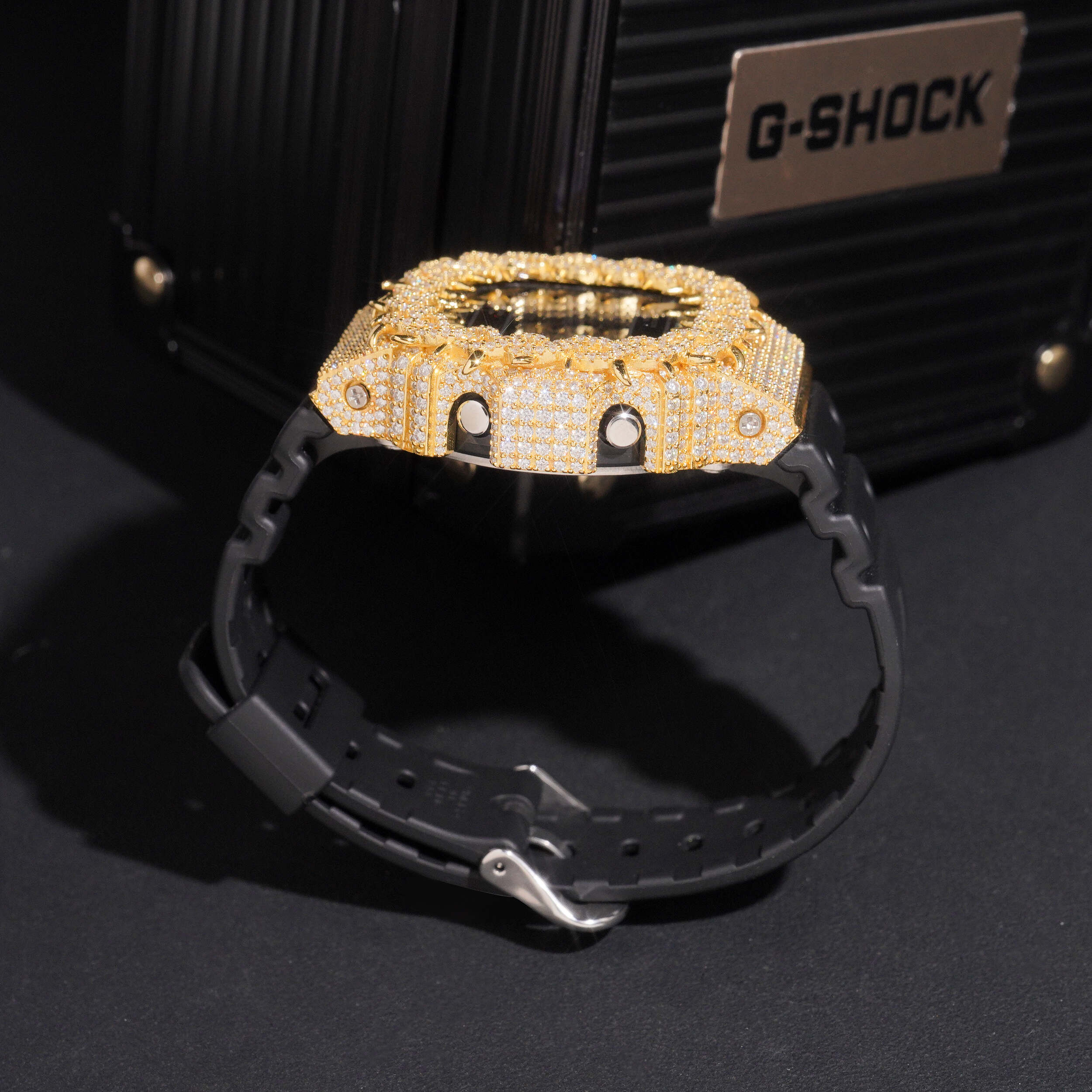 DW5600 G Shock Iced Moissanite Diamond Watch