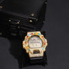 Fancy Cut Color Moissanite G Shock Watch 18K Gold