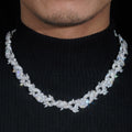 VVS CZ 15MM Flower Infinity Link Chain Necklace